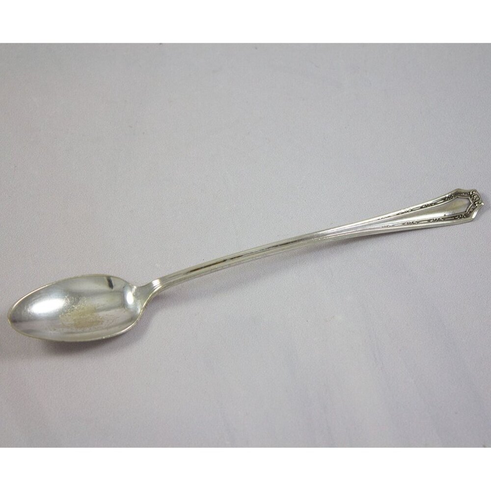 Antique Fairfield Silverplate Iced Tea Spoon Alpha c. 1915